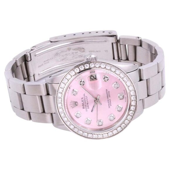 ?sale? Rolex Ladies datejust 31mm Pink diamond steel oyster main image 5